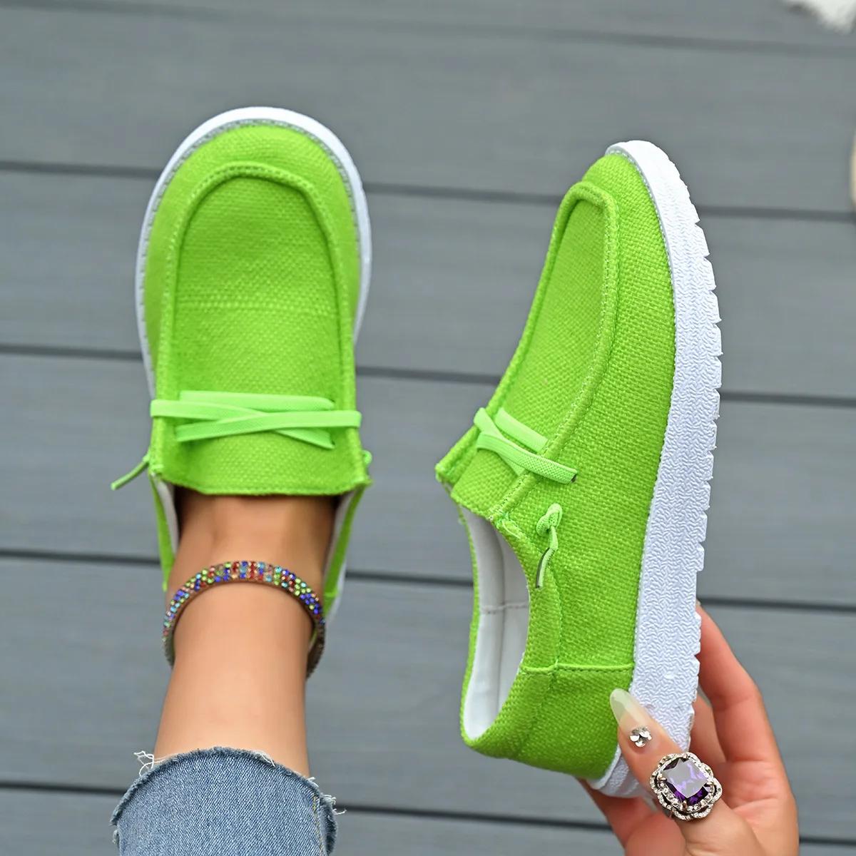 Frühling und Herbst Neue Mode Damen Vulkanisierte Sportschuhe Damen Casual Flache Schuhe Damen Modeschuhe 2026 36 hellgrüne