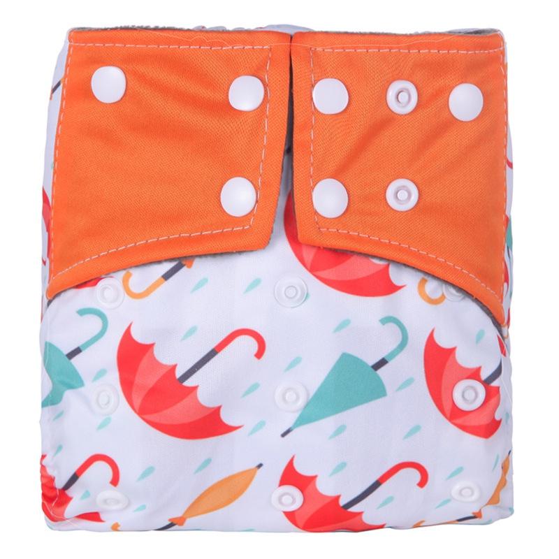 Breathable Bamboo Charcoal Cloth Diaper For Babies Featuring Reusable Pocket Style