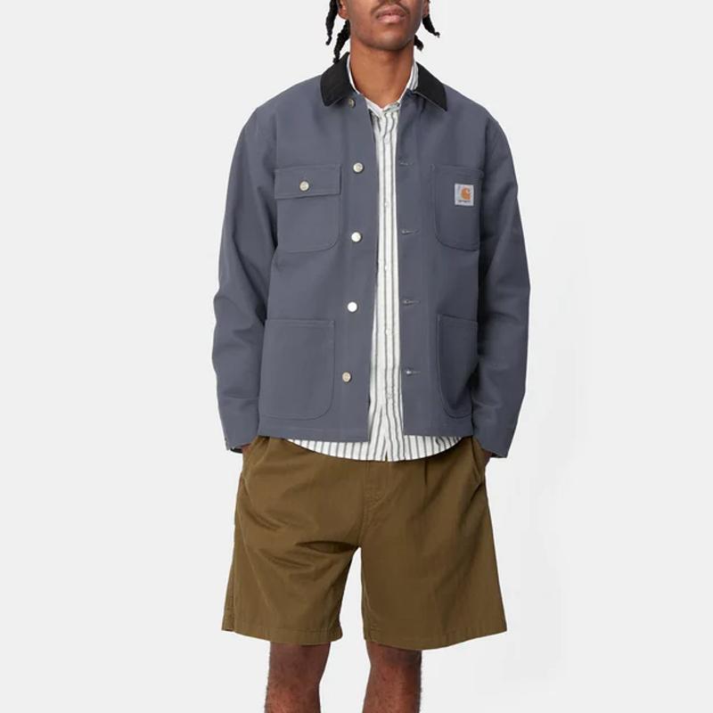 Carhartt WIP SS24 Michigan Chore Coat Spring Jackets & Coats Men's Blue Black I031519-1YM-01