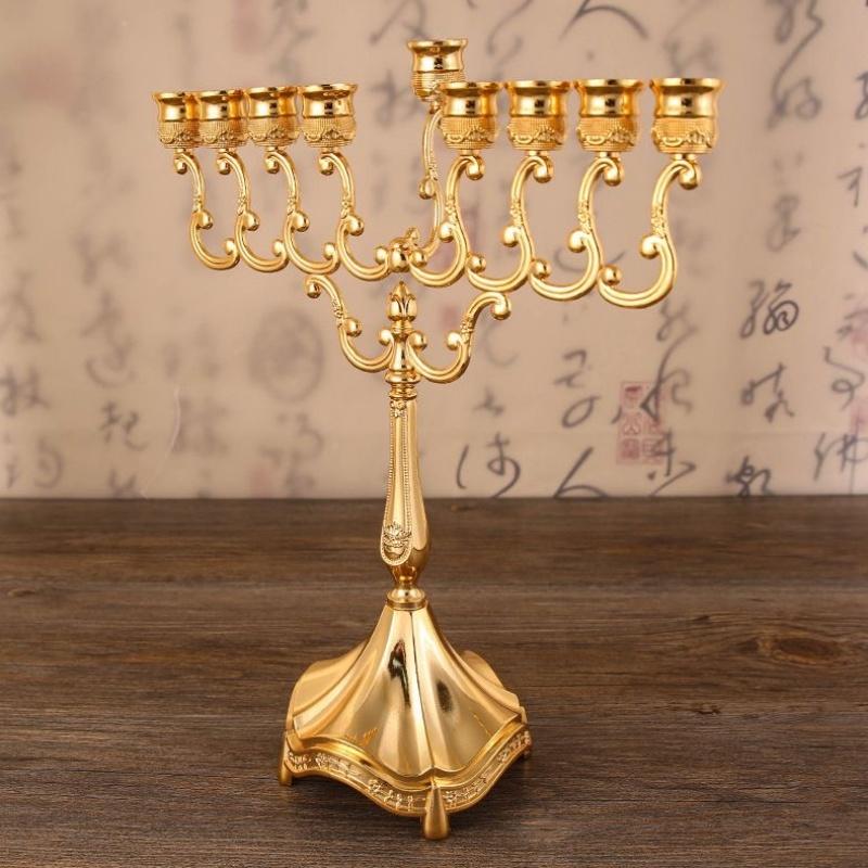 Metal Candlestick for Wedding Main Table Holiday Decoration Hotel Props - Rustic Wedding Centerpieces