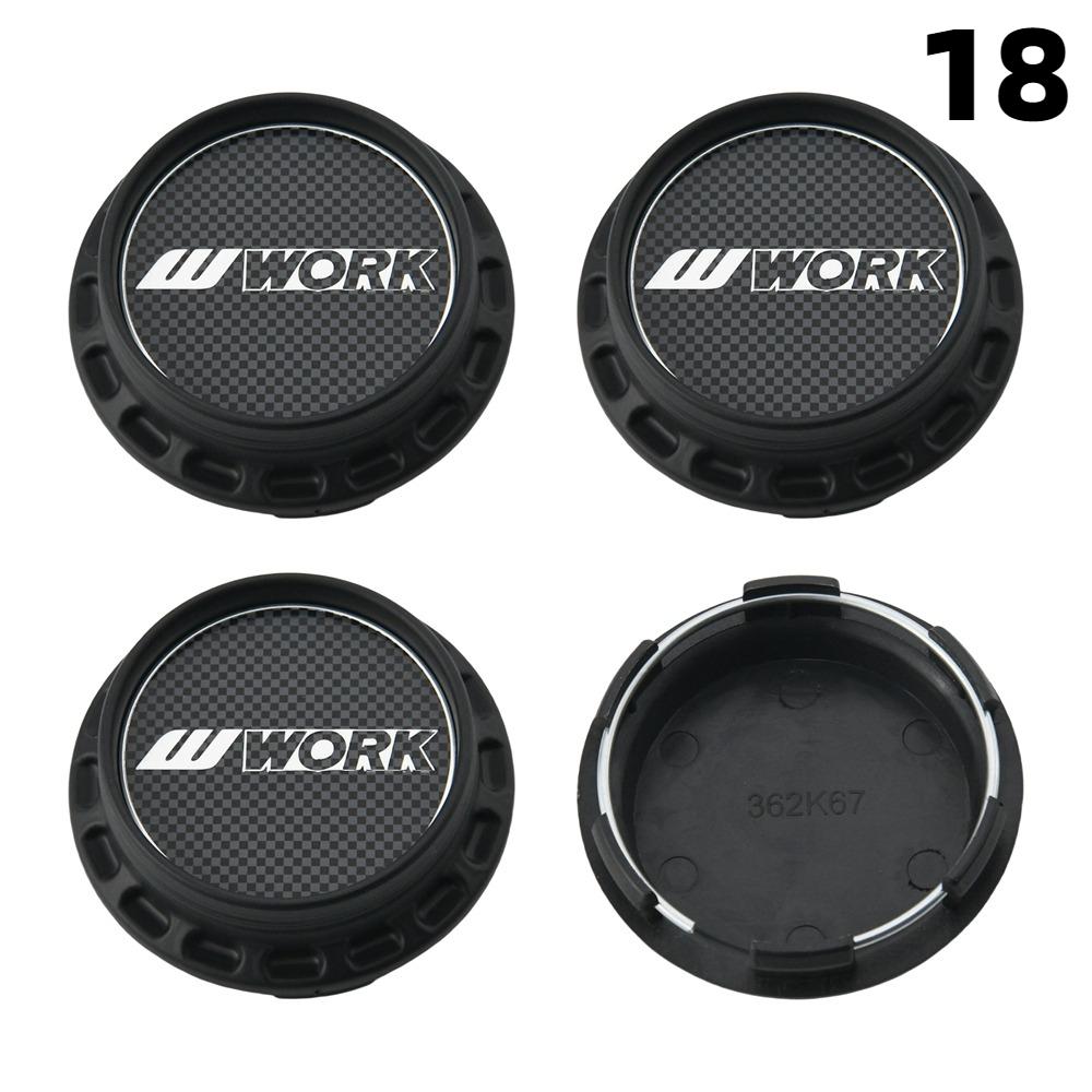 

4PCS 67MM OD / 62MM ID Rim Caps SSR XXR WORK VIP LEHR MEISTER Logo Wheel Center Cap Cover Hub caps Sport Car Tire Accessories