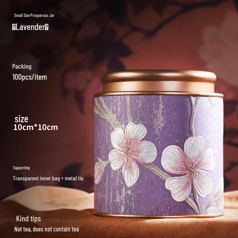 Exquisite High-End Tea Storage Box for Flower, Black, Green, and White Teas - Sealed Jar with Premium Gift Packaging