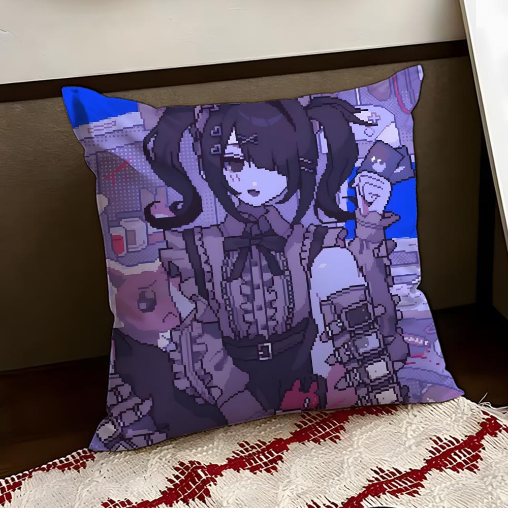 Cute NEEDY GIRL OVERDOSE Cushion Cover Reversible Soft Durable Pillow Cover Home  Car MultiScene Use for Daily Comfort