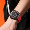 OLEVS Men's Stylish Chronograph Waterproof Multi-Function Watch with Silicone Strap White