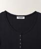 TTUDEMENT Eyelet Henley T-Shirt_Charcoal