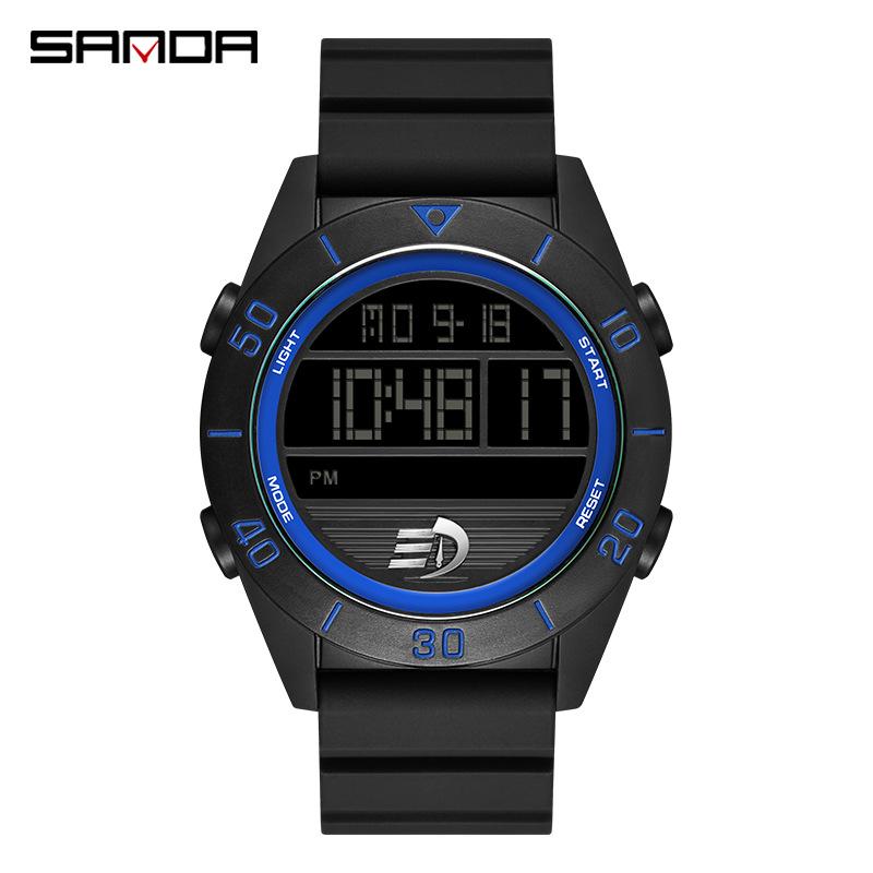 Sanda 6085 Unisex Korean Style Waterproof Sport Watch