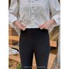 Maxi Plus Size Women's Clothing Show Thin Black High-Waisted Boot-Cut Pants Spring Plus Size Ladies Loose Elastic Straight Casual Pants