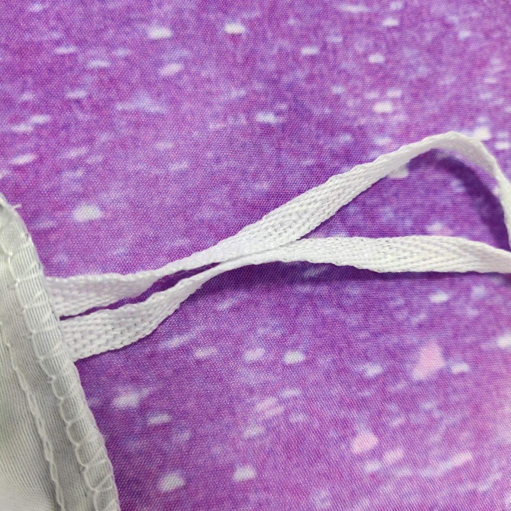 Purple Space Galaxy Unicorn Bedding Set For Kids - Duvet Cover And 2 Pillowcases Comforter Cover Bed Set For Teen Girls And Boys