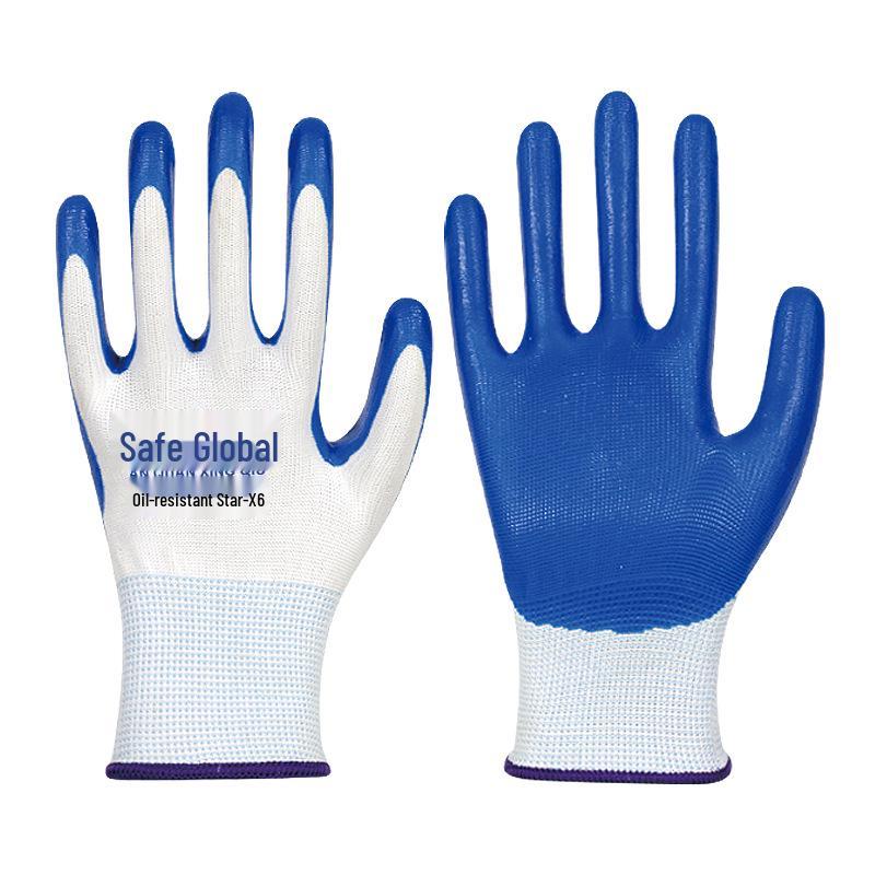 

Дышащие Нескользящие Нитриловые Рабочие Перчатки: Прочная защита для строительства и технического обслуживания