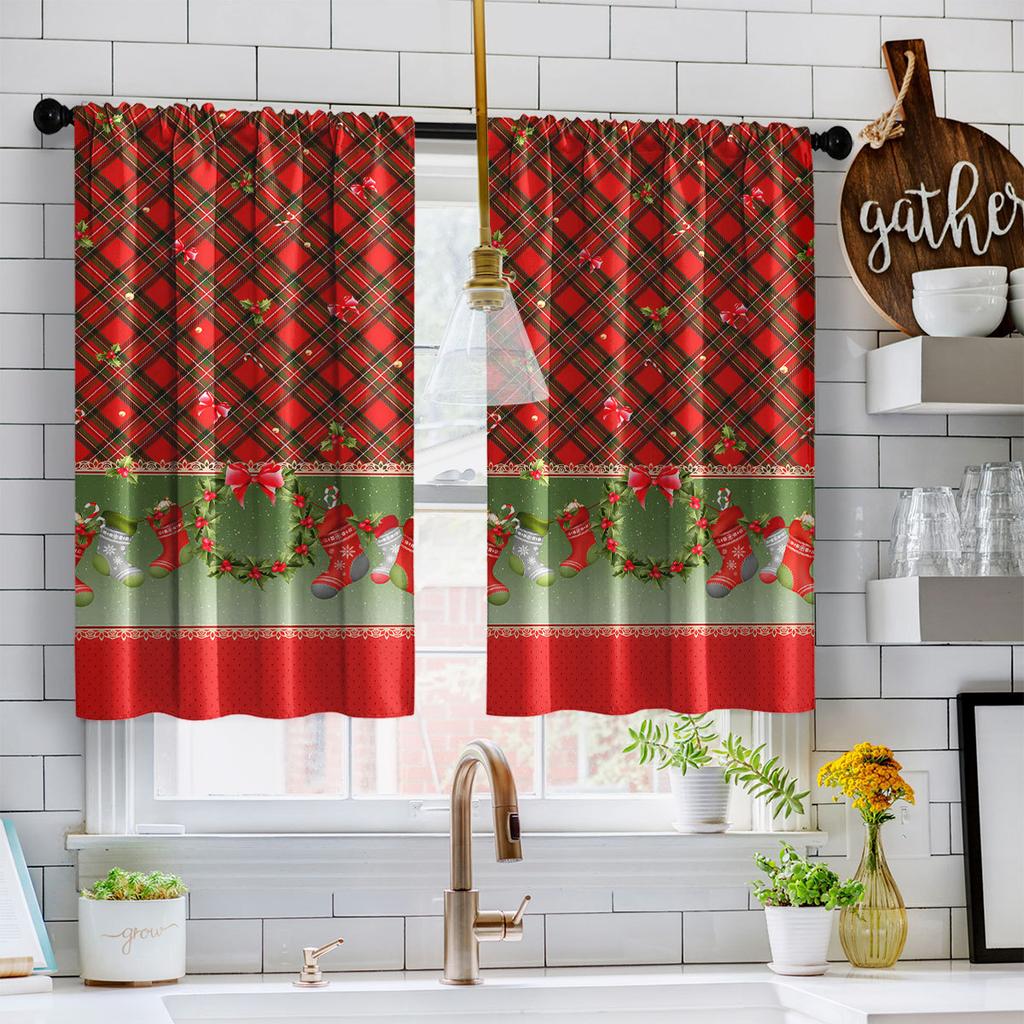 Plain Weave Digital Printing Short Curtain Curtain Blackout Kitchen Curtain Partition Curtain