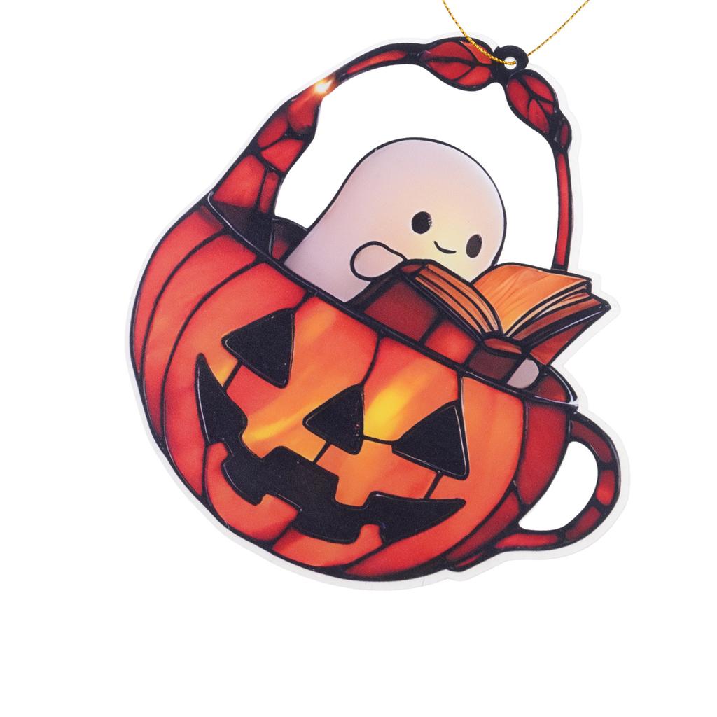 Acrylic Halloween Window Hanging Decor For Indoor Outdoor Fall Party Home Decoration Durable Unbreakable Design