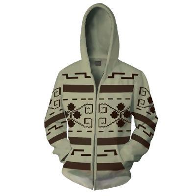 New, animation sweater, steel alchemist, Edward 3D printed sweater zipper cardigan animation periphery