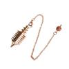 Pendulos Openable Design Metal Pendulum Copper Material Spiral Shape Dowsing Pendulum Divination Pendulum Meditation Session