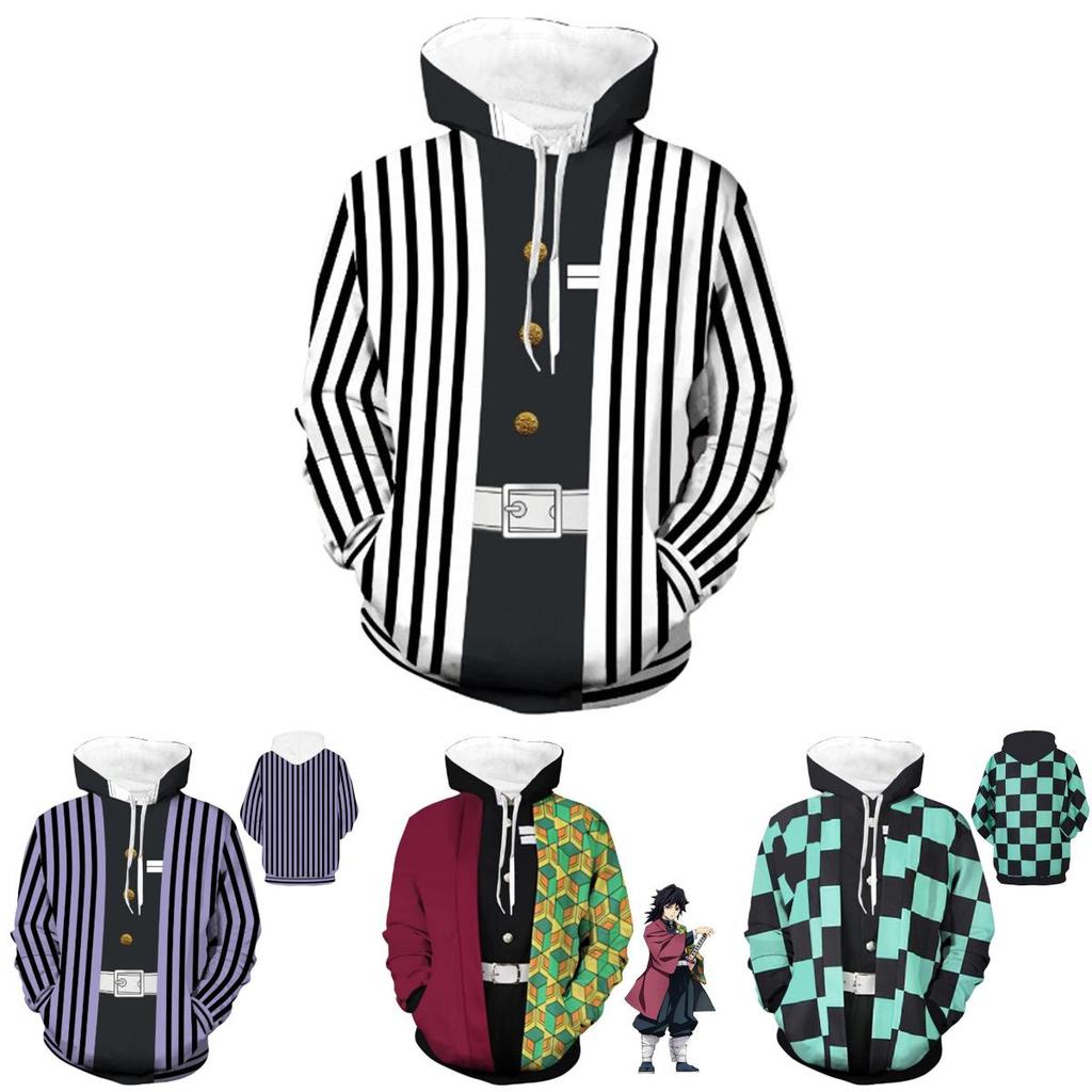 Slayer Kimetsu No Yaiba 3d Hoodie Sweatshirt With Comfortable Soft Material**