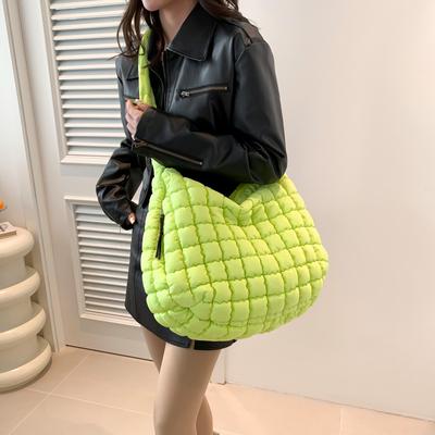 Gefaltete Wolken-Tasche Modische Einzel-Schulter-Tasche Tragbare Knödel-Tasche Große Kapazität Daunen-Baumwolle Unterarm-Damen-Tasche