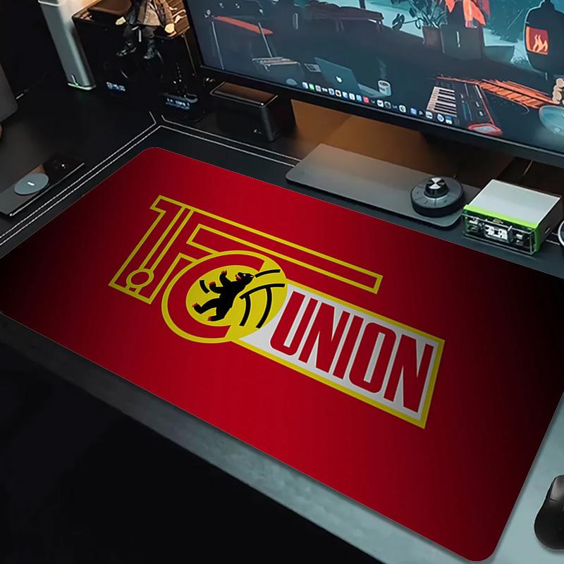 1.FC Union Berlin Print  Cushion Non-slip Laptop Tablet Big Mousepad XXL Mat Mini PC Playmat With Lock Edge