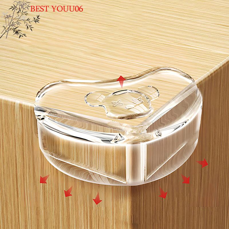 Hot 2pcs Baby Safety Table Corner Protector Transparent Anti-Collision Angle Protection Cover Edge Corner Guard Child Security