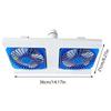 Socket Ceiling Fan Double-Head 3-Speed Dimmable Small Ceiling Fans With Lights Bulb For Bedroom Kitchen Home Office Apartment