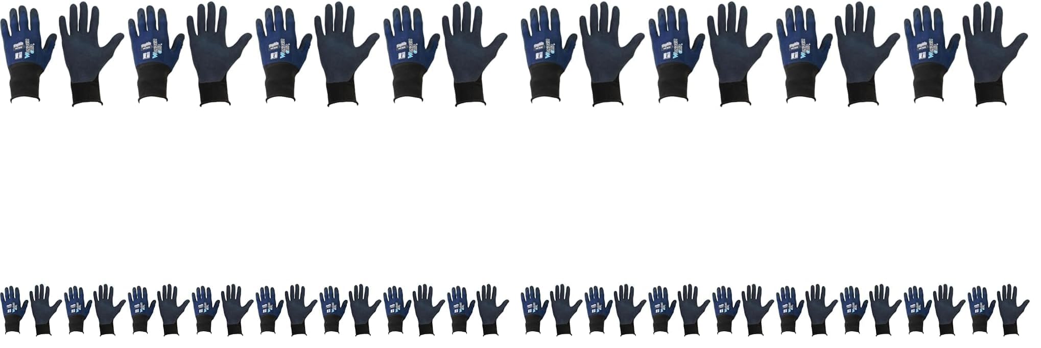 Uniworld WG1835 Natural Rubber Coated Gloves, Wonder Grip, Sofia, Navy, L L