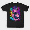 Asian Size Cotton Unisex Tshirt Print T-shirt Tenten Naruto Shippuden Colorful Fan Art T-shirt No-Cut Print Regular Fit