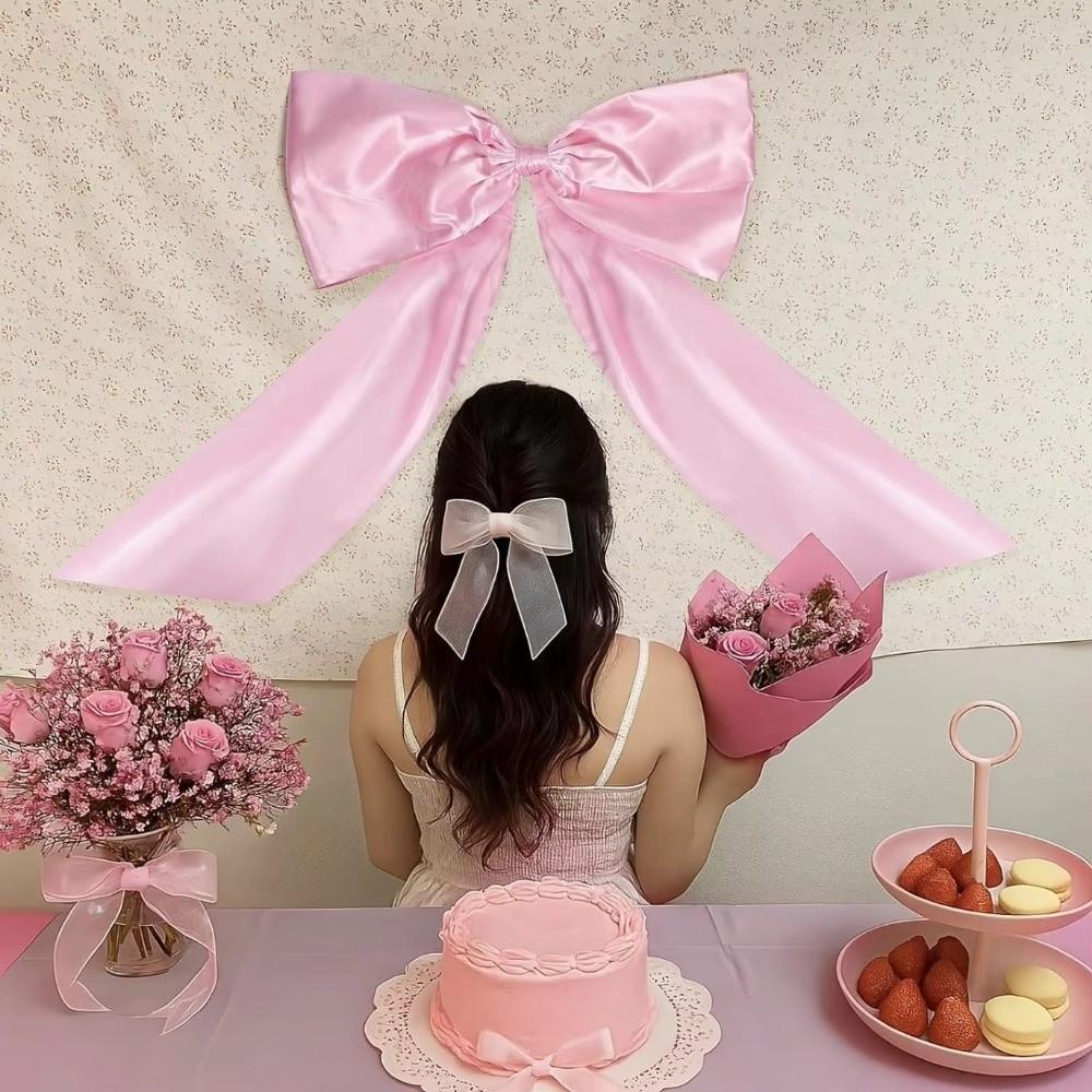 Hanging Big Coquette Bow Large Bow Decoration Fashion Giant Bowknot  for Wedding Backdrop