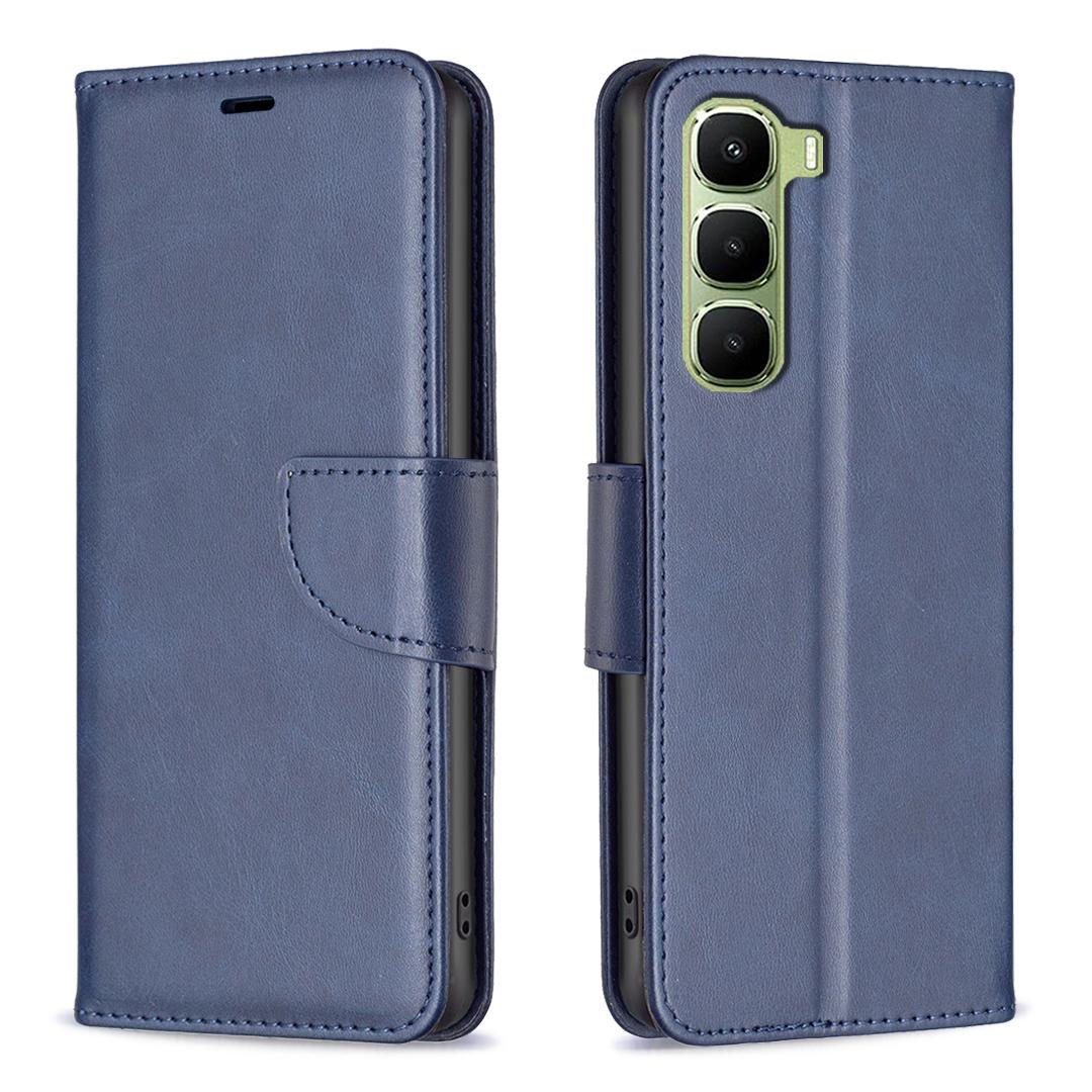 

For Infinix Hot 60 Pro+ 4G Case Shockproof PU Leather Cover with Wallet Card Slots Blue
