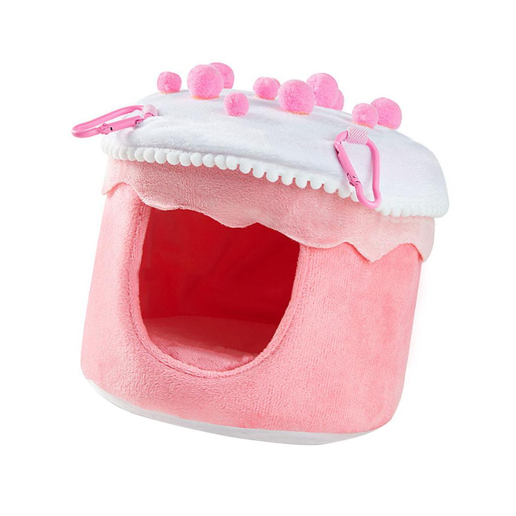 Cake Shape Bird Nest for Parrots Plush Sleeping Bed Nest Birdcage House for Small Birds Hanging Hammock Bird Cage Decors