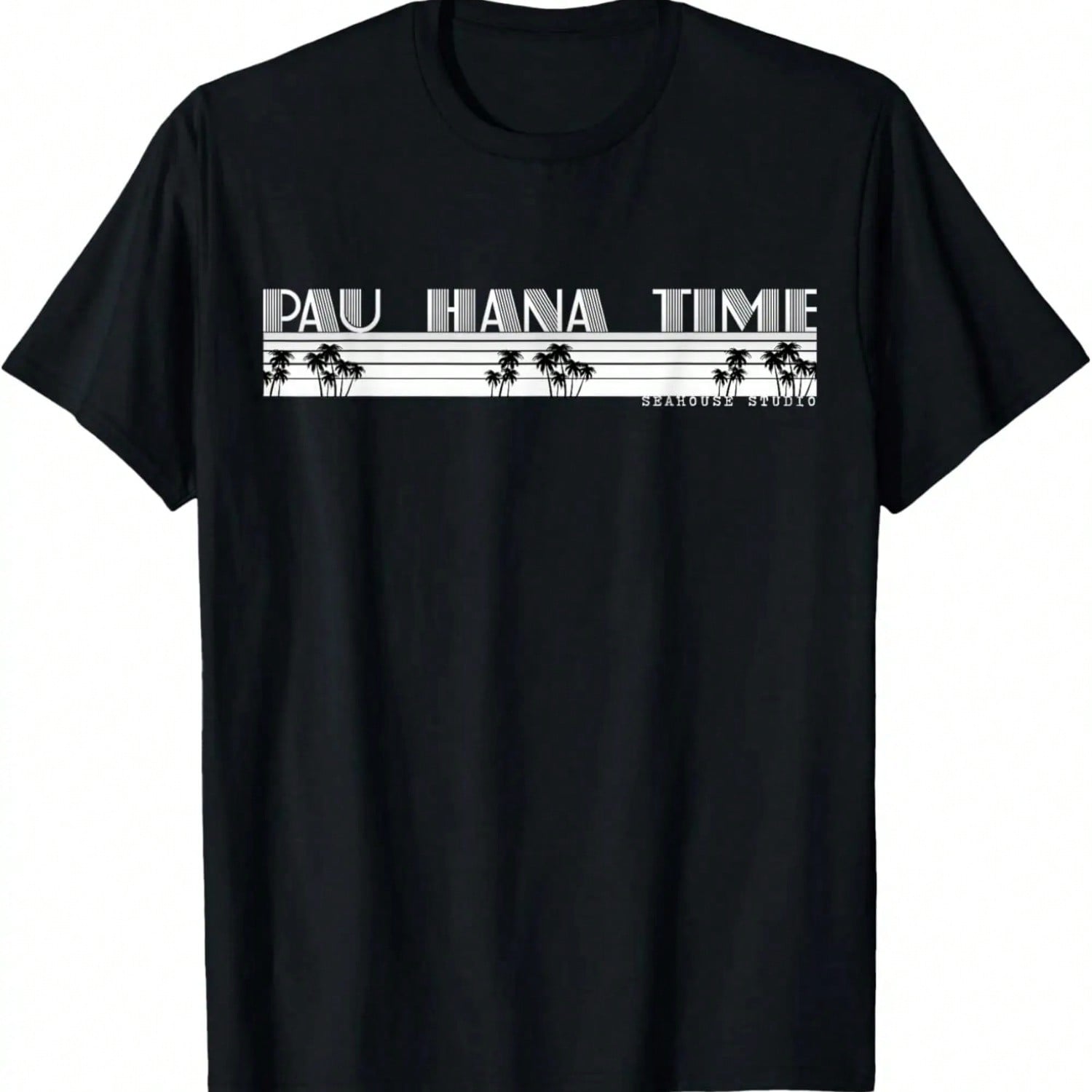 Hawaii Pau Hana Time Graphic Design T-Shirt.Jpg S