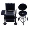 Black Dollhouse Barbecue Rack 1/12 Scale Mini Barbecue Oven Gift Miniature BBQ Grill Doll