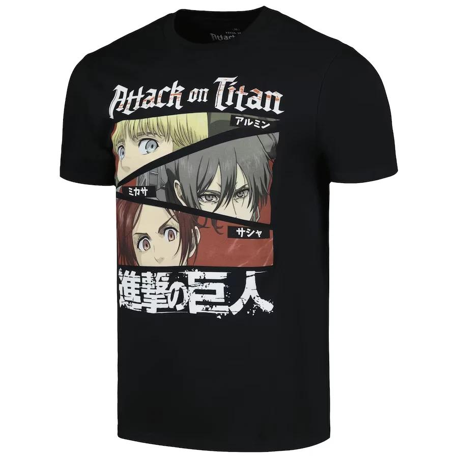 Ripple Junction Mens Attack On Titan Black Shirt New Medium S