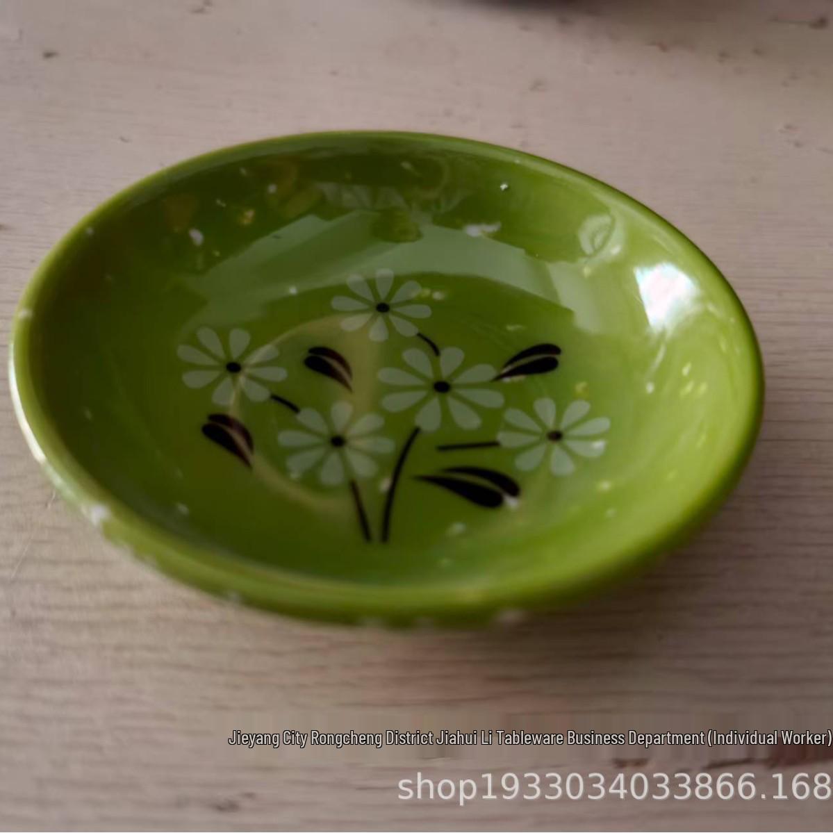 Mini Japanese-Style Round Ceramic Dipping Dish for Sauces and Seasonings Diameter 8.8cm