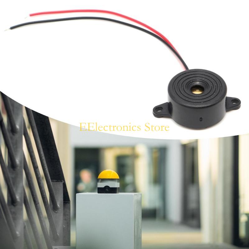 B03C Set of 10pcs Loud Piezoelectric Buzzers Active Piezo Buzzers 3-24V Continuous Beep Alarms for Electronic Application