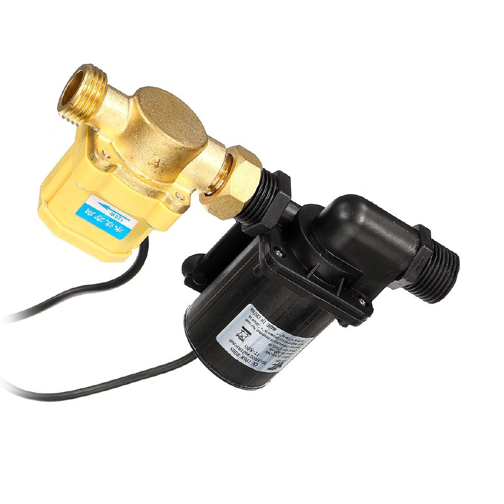 DC 6v -24V 80-800cm Water Pump Solar Water Heater Booster Machine Ceramic Pump Shaft Motor Rushless Water Pump Flow Switch