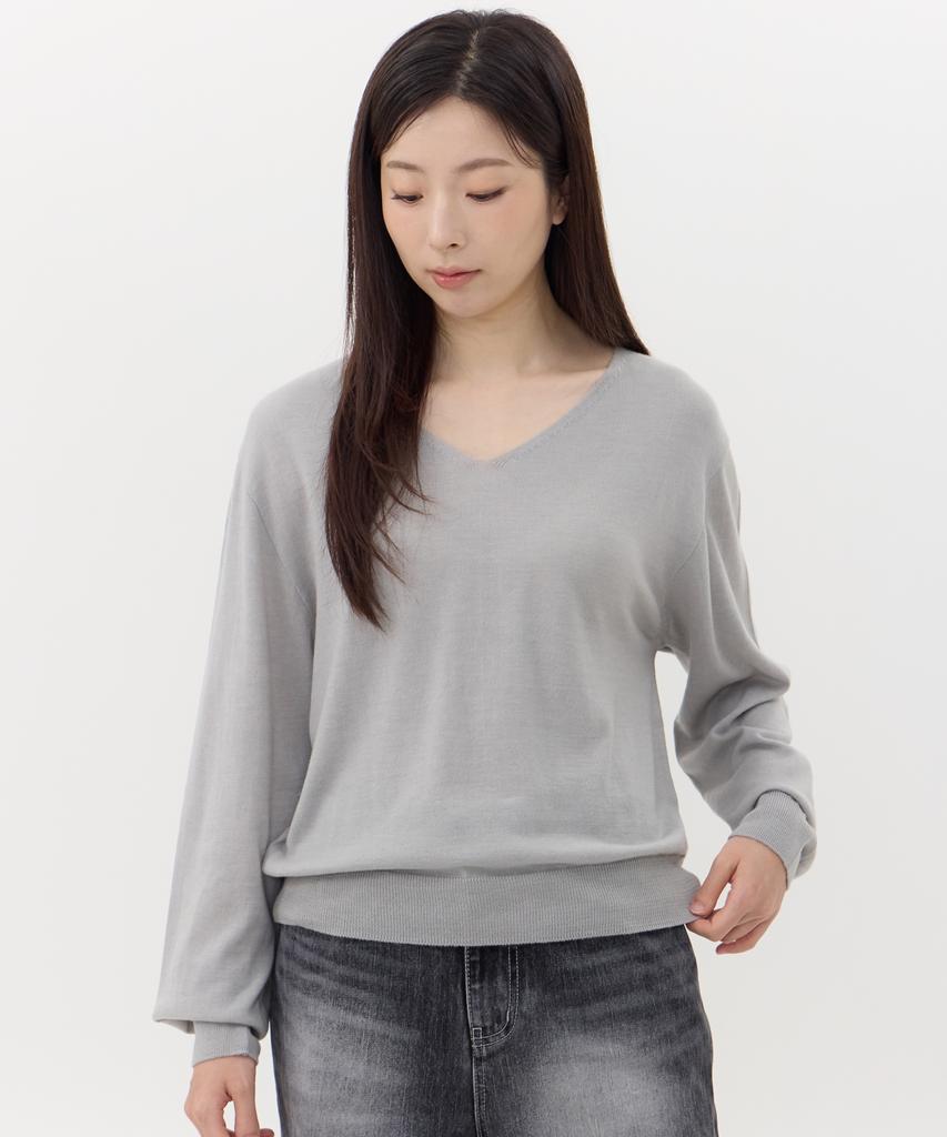 Kkomma Cmk01 V-Neck Daily Sweater