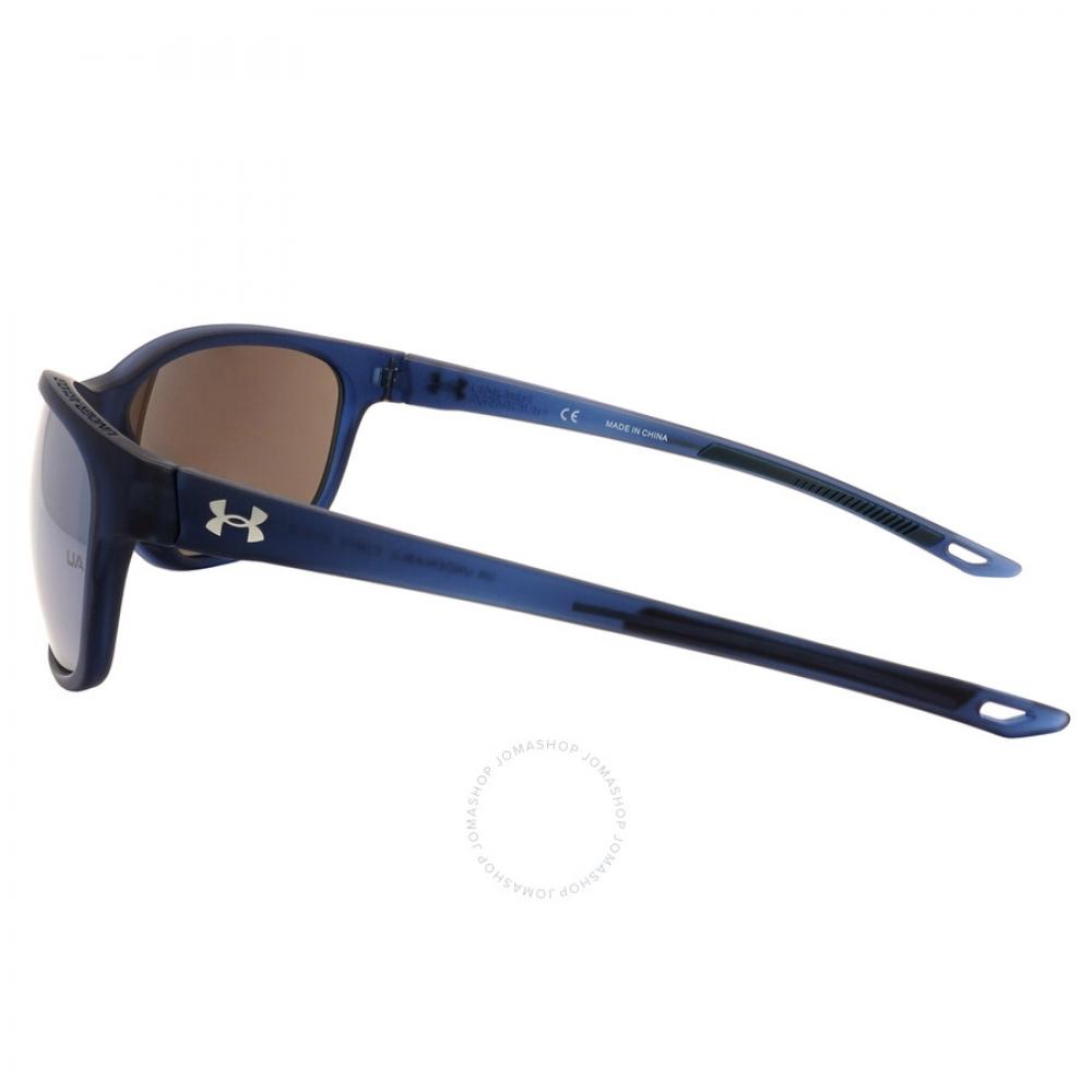 Under Armour Silber verspiegelte ovale Unisex-Sonnenbrille Ua Undeniable 0fjm T4 61