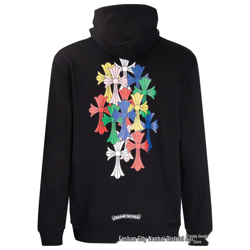 New Chrome Hearts Sanskrit Cross Cropped Hoodie