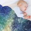 Watercolor Night Sky Throw Blanket funny gift Sofa warm winter Retros Blankets