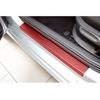 4x Carbon Fiber Style Anti-kick Car Door Plate Door Sill Scuff Plate Car Sticker
