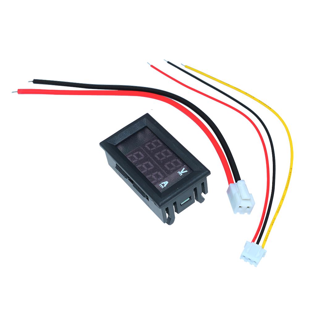 DC 1-111V 11A 11A 111A Auto Car Electronic Digital Voltmeter Ammeter 1.16'' LED Display Voltage Regulator Volt AMP Meter Tester