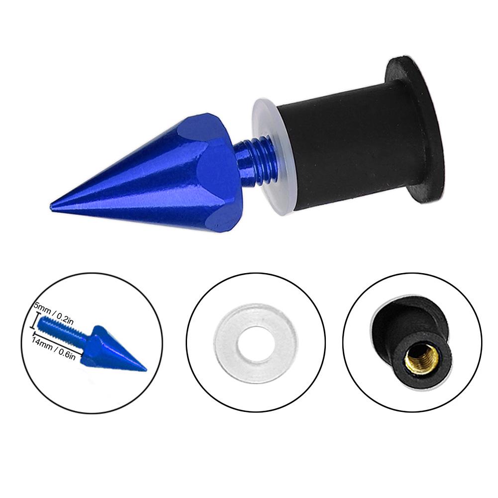 Windshield Wind Screen Spike Bolts M5 Screws Nuts Motorcycle Modification AccessoriesBlue