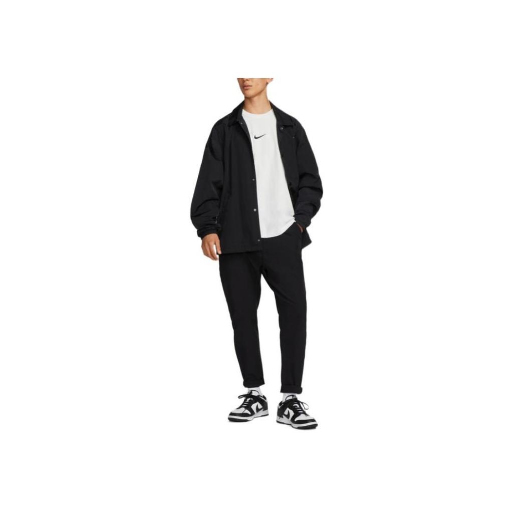Nike Logo Print Crew Neck Oversized Short Sleeve Sport T-Shirt With Drop Shoulder Men Tops White DX6307-121