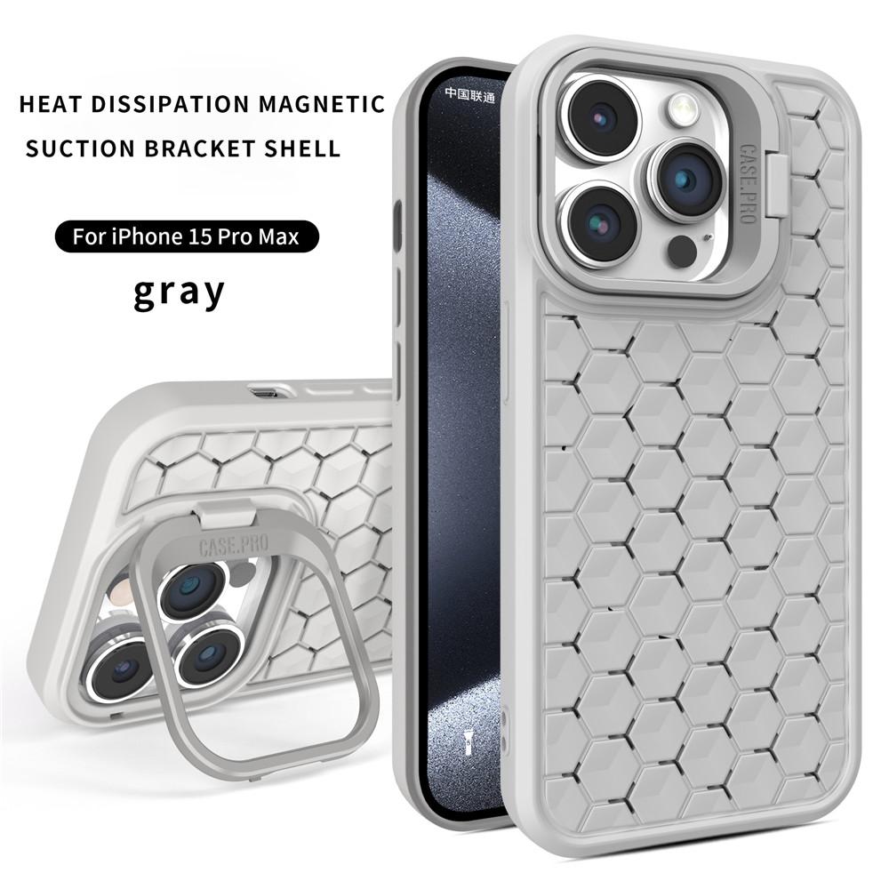 

Чехол HoneyComb для Magsafe с беспроводной зарядкой, чехол для телефона iPhone 15 Pro Max Plus 14 13 12 Pro Max, мягкая задняя крышка с держателем-подставкой For iPhone13 Pro Max