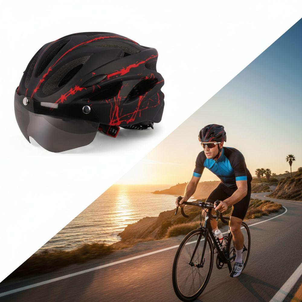Lightweight Bike Helmet Breathable Mountain Bike Helmet Durable Cycling Helmet Adult Cycling