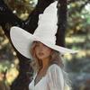 Elegant Witch Hat With Ruched Mesh Design For Halloween And Costume Parties Perfect For Women Cosplay Dressingup