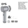 Electric Cleaning Brush Cordless Powerful 360-Degree Spin Scrubber Kitchen Bathroom Floors Tiles Furniture Cleaning Brush with 5 Brush Heads