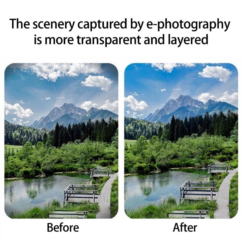 Handy Kamera Objektivfilter Optisches Glas Multifunktion Leichtgewichtiger Aluminiumrahmen Künstlerischer Reflexionseffekt