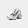 Satin Ribbon Bow Cross-Strap Mary Jane Ballet Flats 2025