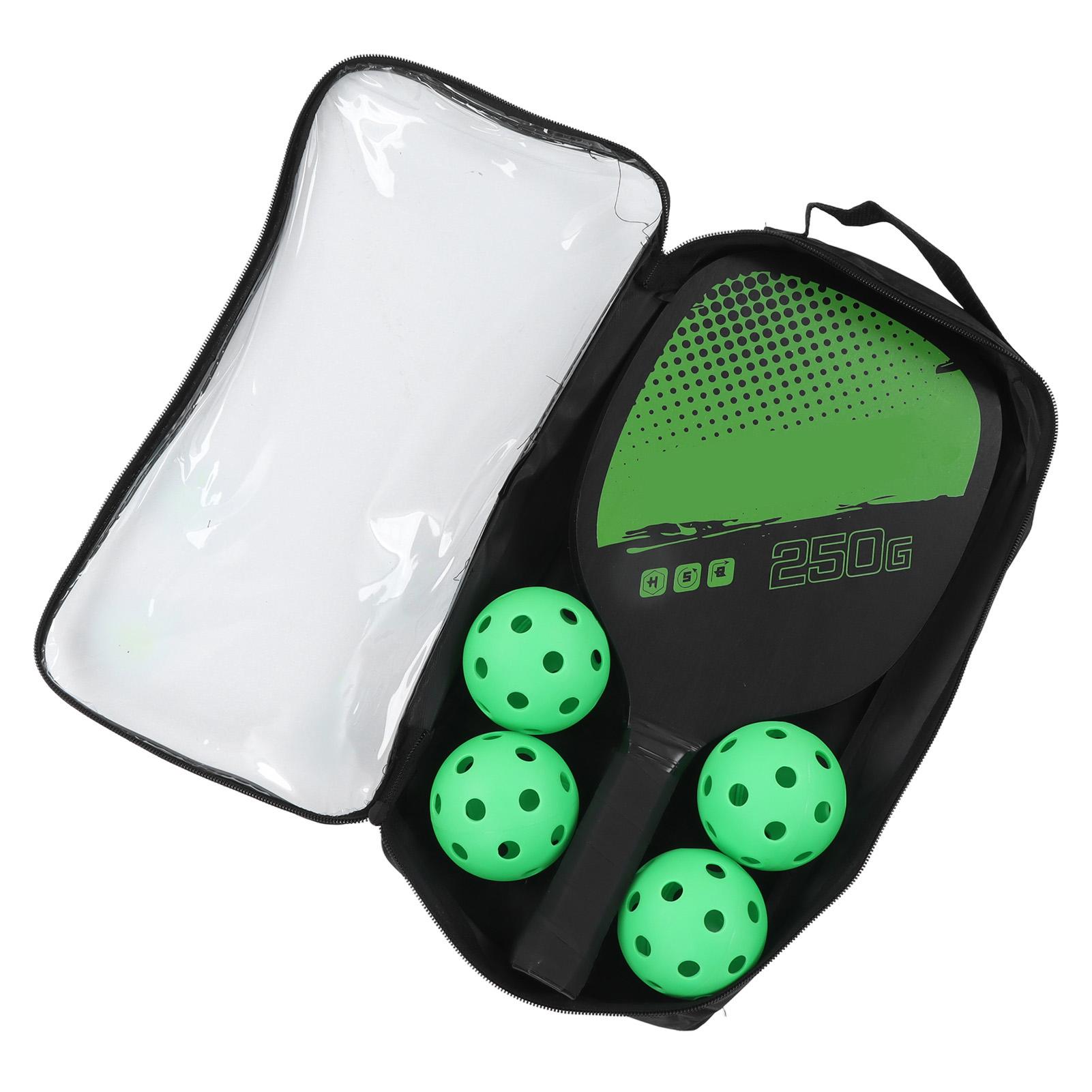 

Набор для пиклбола Портативный набор для пиклбола 2 ракетки и 4 мяча с сумкой для хранения для занятий спортом на открытом воздухе