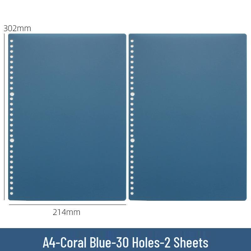B5 Loose-Leaf Binder with DIY Plastic Coil Cover, Detachable A5/A4 Homemade Refillable Notebook