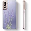 Vintage Sunflower Lavender Leaves Flower Phone Case For Samsung Galaxy S23 S22 Ultra S20 S21 FE 5G S10 S10E S9 S8 Plus 4G Cover